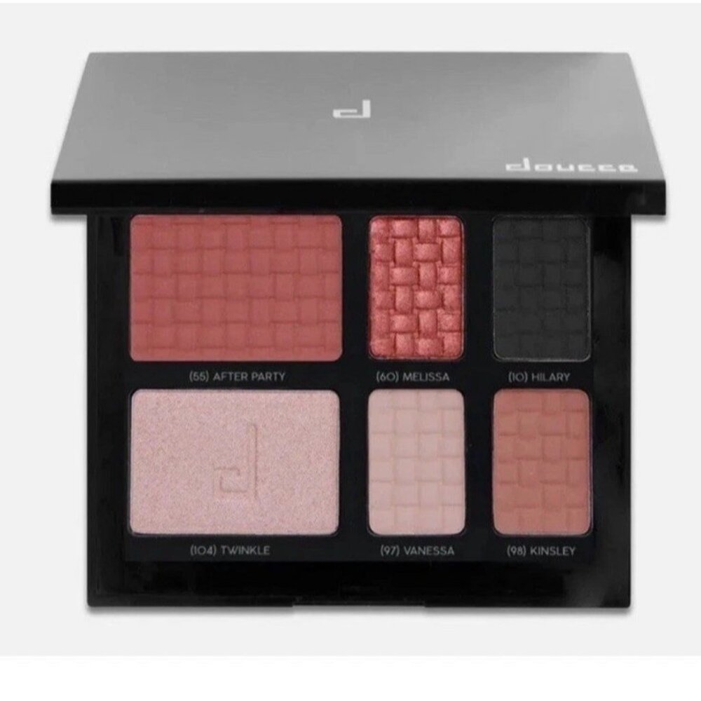 Doucce On The Go Palette - 4 Eyeshadows; 1 Highlighter; 1 Blush - Limited Ed NWT